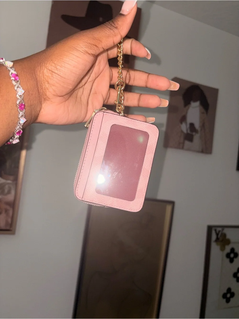 Coach leather chain